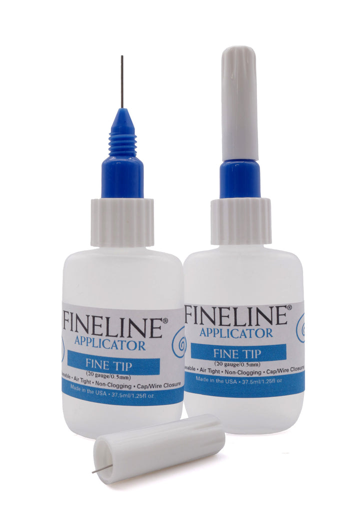 Fineline Applicator 20 Gauge Tip with 1.25 Ounce Bottle (2 pack)