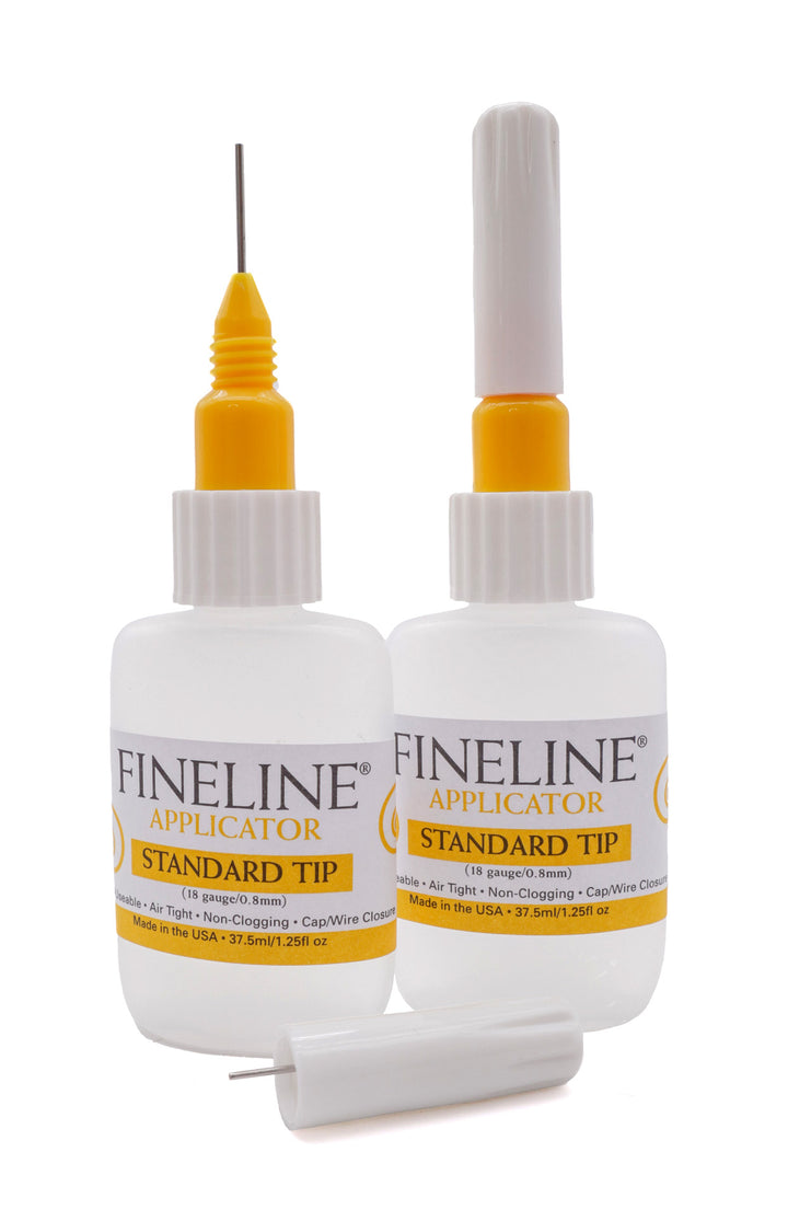 Fineline Applicator 18 Gauge Tip with 1.25 Ounce Bottle (2 pack)