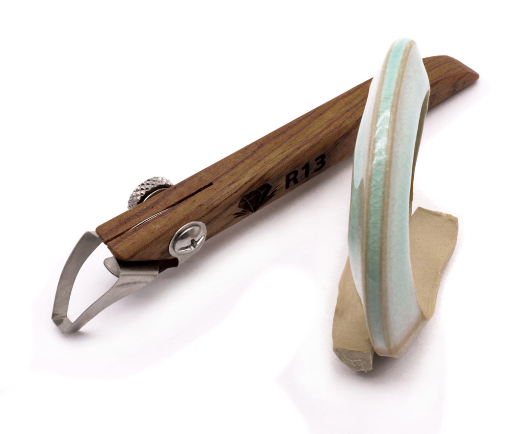 R13 Narrow Trapezoid Handheld Clay Extruder Tool