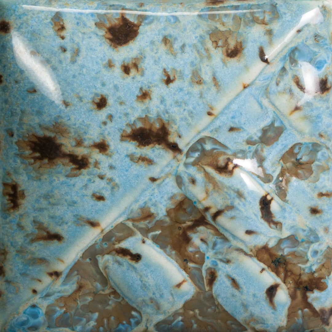 Mayco Stoneware Glaze SW109P Capri Blue - 16 Oz Jar For Ceramics & Pottery