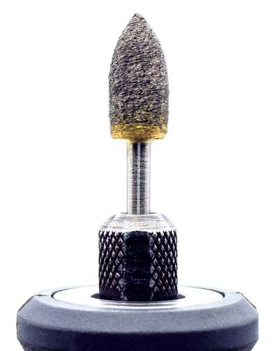 80 Grit Pottery Rotary Tool - Bullet Shaped