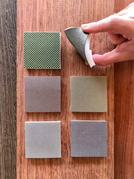 Flexible Diamond Pads with Square Corners