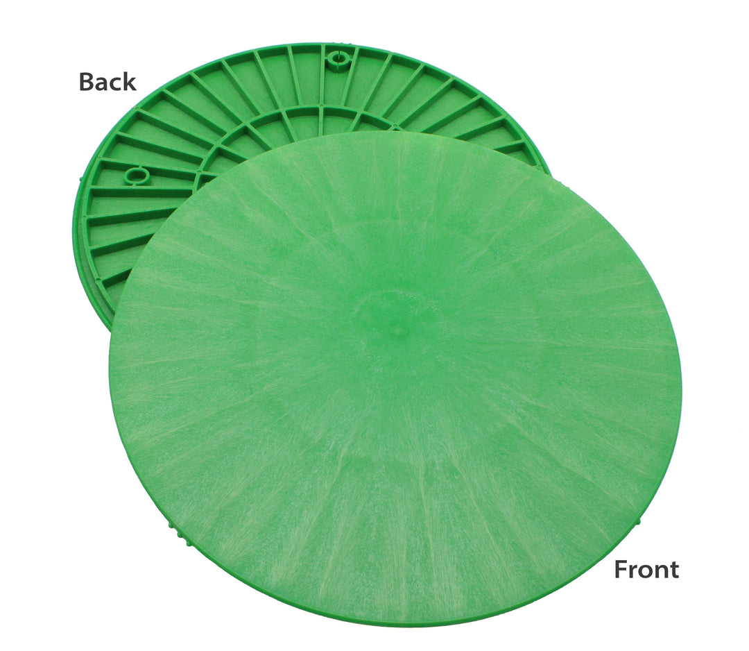 12" Green Round Bat