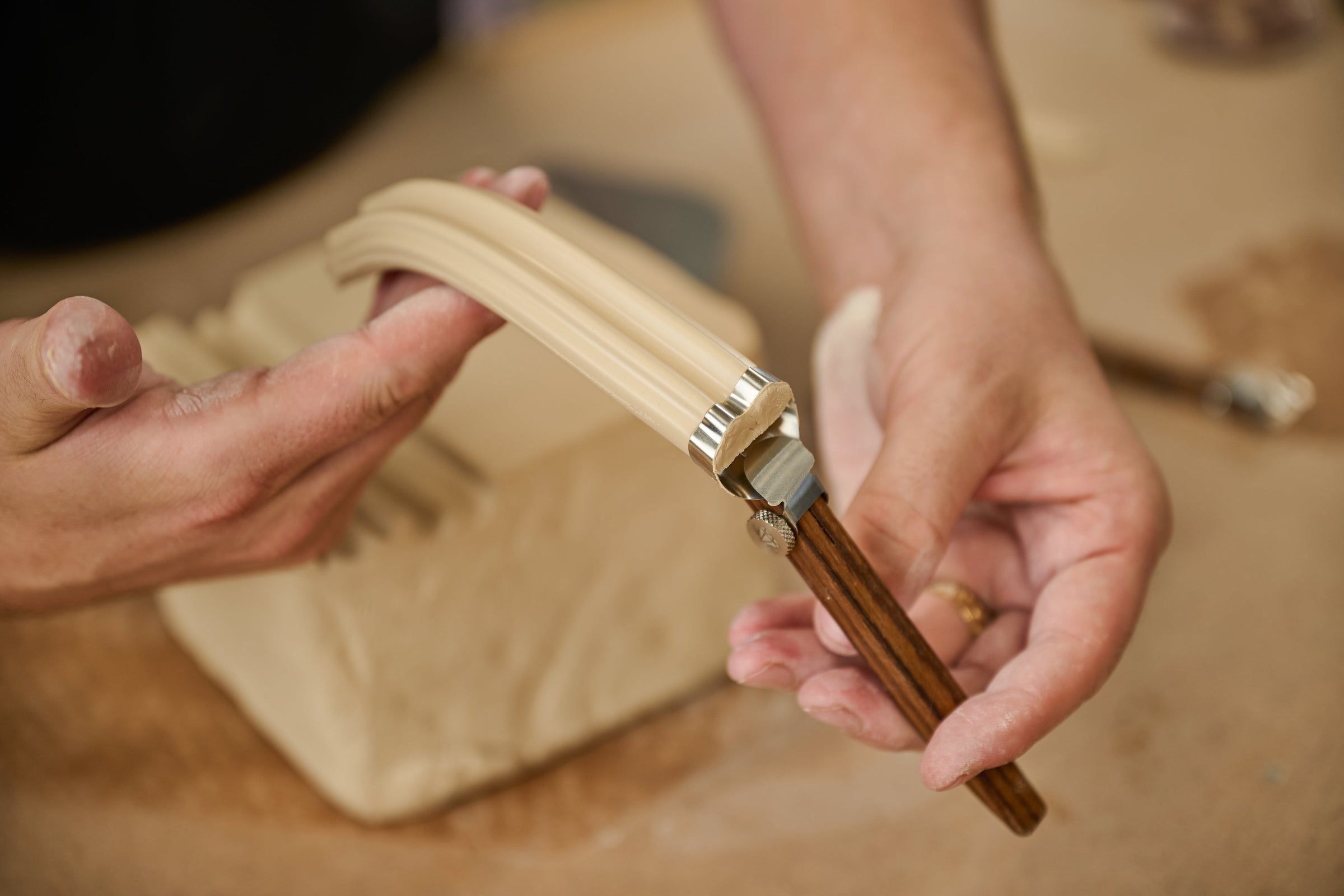 ClayShare Month 2026 Mug Carving and Handles