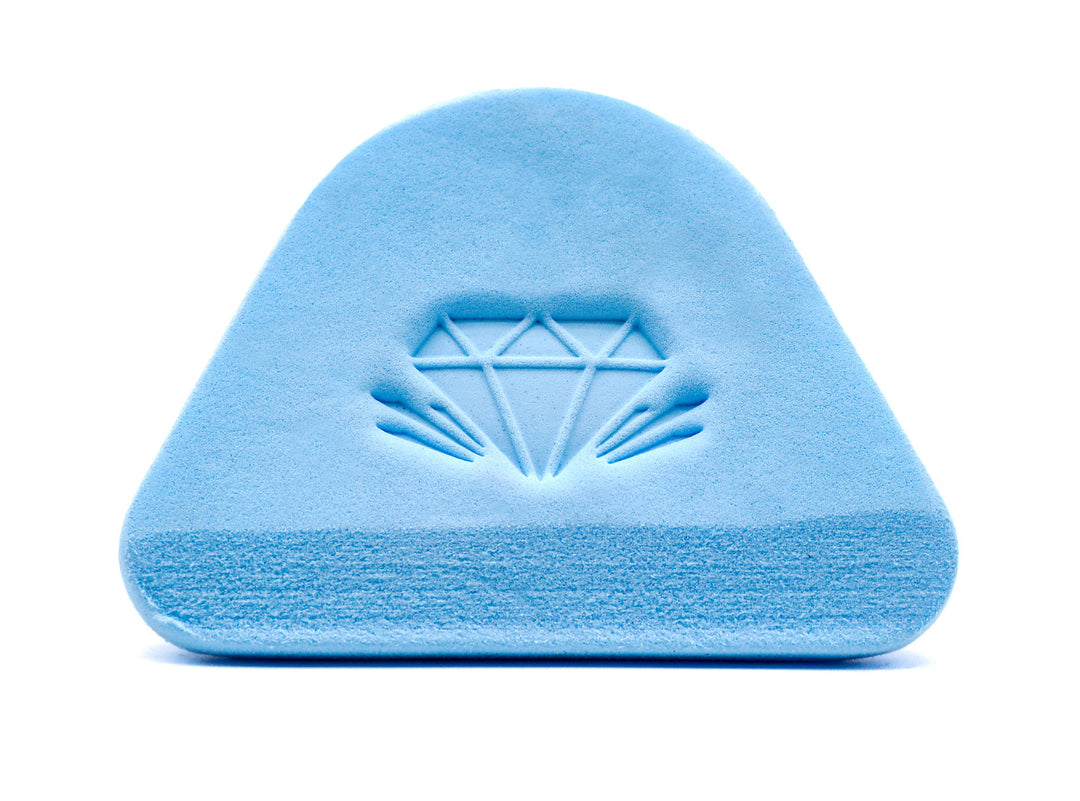 Blue fine finish sponge