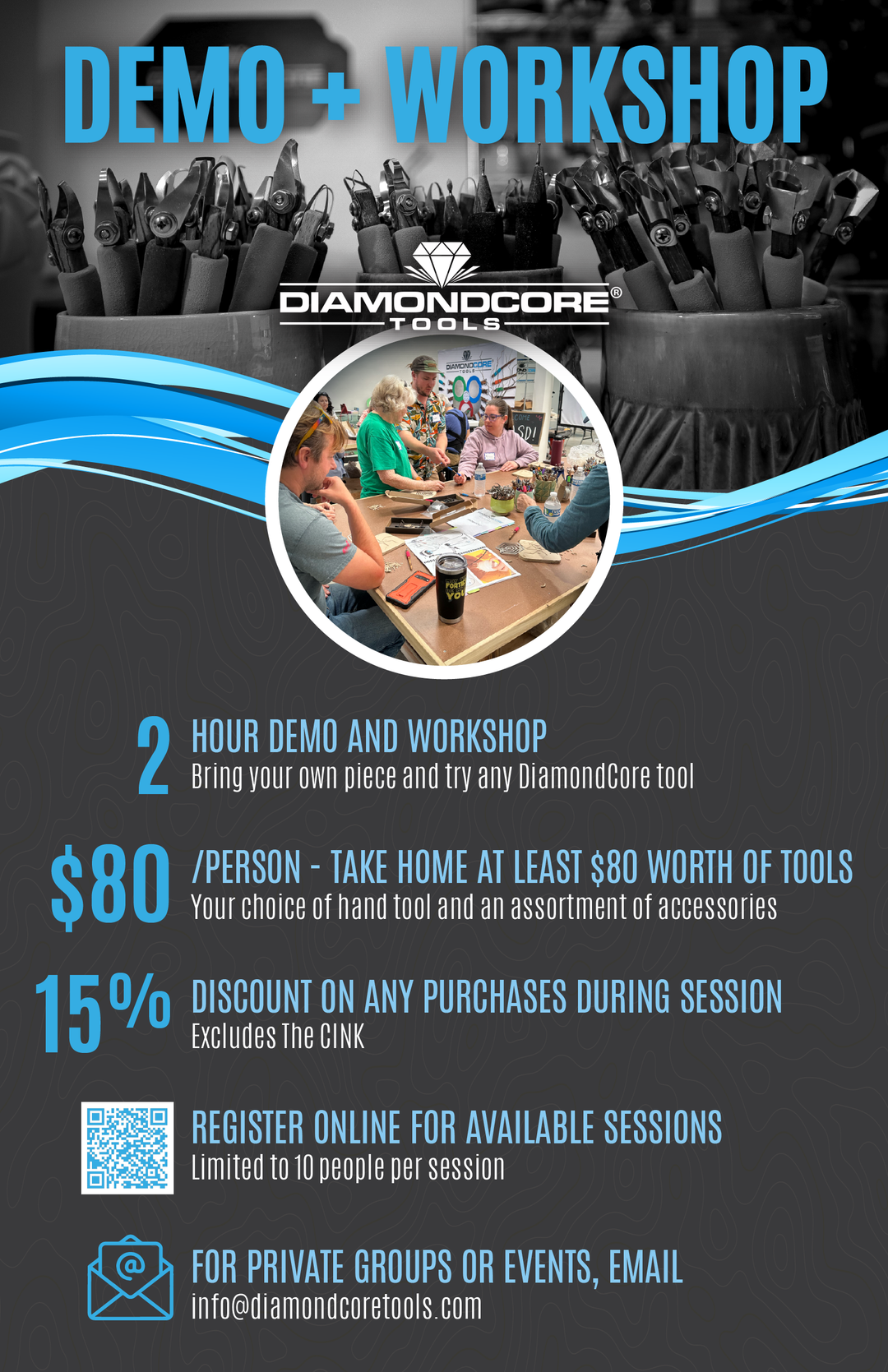 DiamondCore Carving Workshop — Feb. 7, 2025