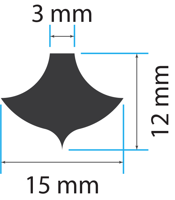 Clay Impression Stamp 15 Measurements