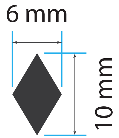 Clay Impression Stamp 19 Measurements