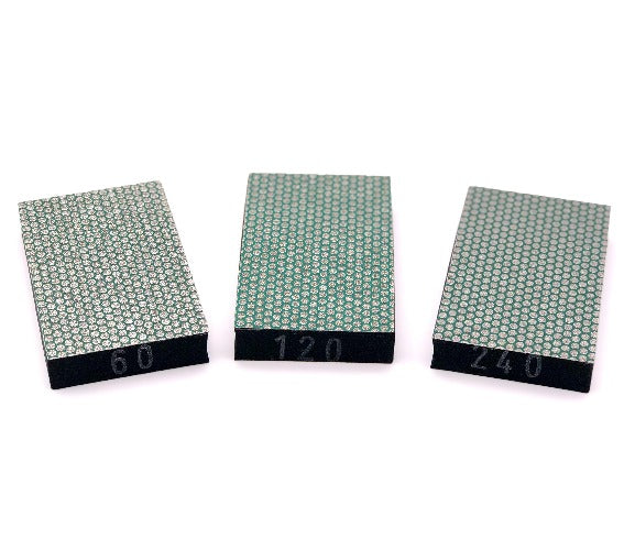 3-Piece Semi-Flexible Diamond Sanding Pads Set