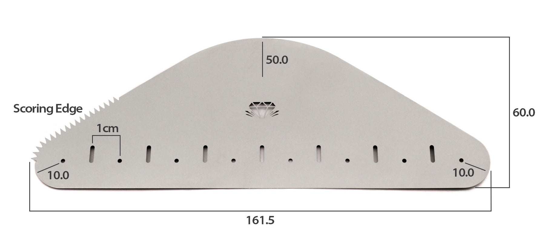 Metal Rkingzip 400 Mini Rib Large Metal Rib - DiamondCore Tools