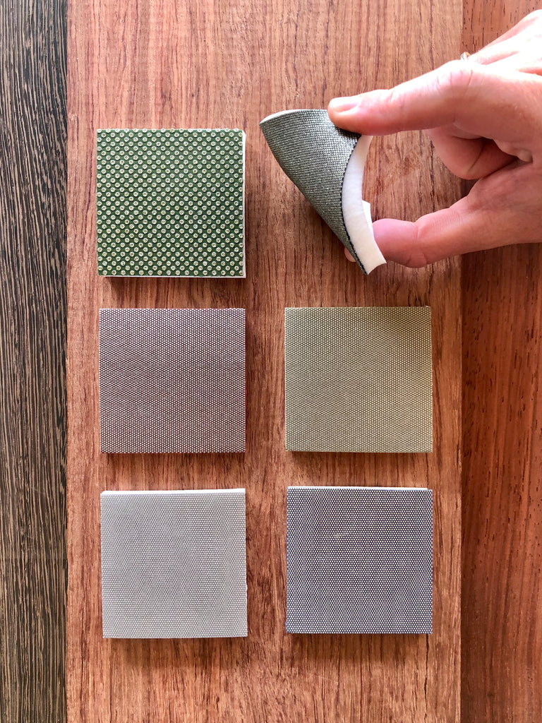 6-Piece Flexible Diamond Sanding Pads Set with Square Corners